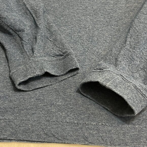 Nike Men’s Navy Blue Long Sleeve Crewneck Shirt XL Side Zip Lightweight Casual - Picture 3 of 11